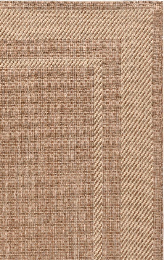 SAFAVIEH Courtyard Accent Rug 2'7"x5', Dark Beige & Beige CY8477-39321