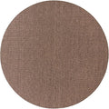 Unique Loom Collection Casual Transitional Solid Heathered Indoor/Outdoor Flatweave Area Rug (13' Round, Light Brown/Ivory)
