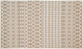 THE BEER VALLEY Moroccan Kitchen Runner Rug 27x45 Inch - Beige | Non Slip Cotton Woven Rugs for Laundry Room, Washable Boho Outdoor Area Runners