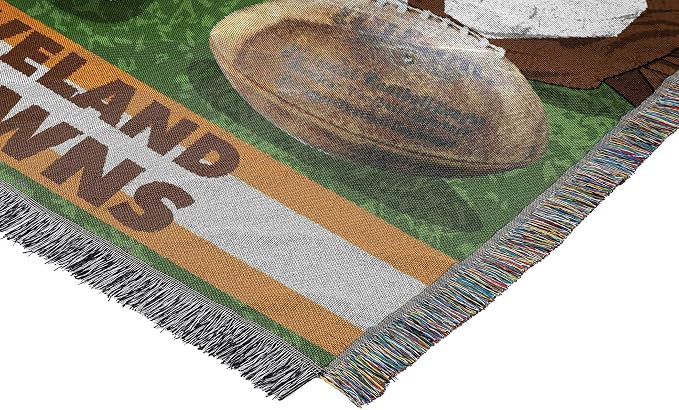 Northwest NFL Woven Tapestry Wall Hanging, 48 x 60 Inches, Officially Licensed, Decorative Fringes