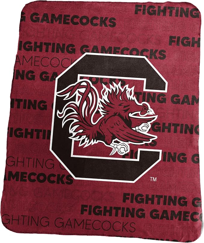 Logo Brands NCAA Classic Fleece Throw Blanket -50” x 60” Ultra-Soft Game Day Blanket with Bold Team Colors & Logo – Cozy College Team Bedding for Fans & Alumni