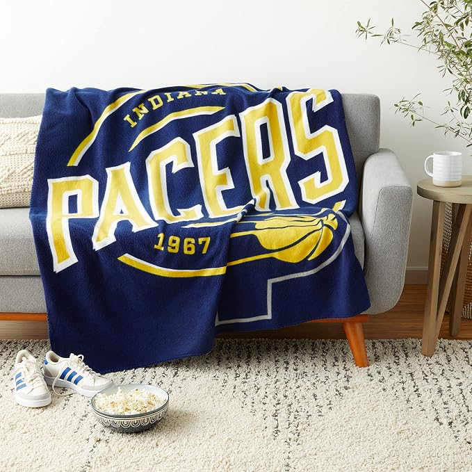Northwest NBA Indiana Pacers Unisex-Adult Fleece Throw Blanket, 50" x 60", Campaign