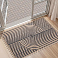 EDIMENS Easy Jute 2x3 Entryway Rug Door Mat Small Entry Rugs Indoor Outdoor | Non Slip Washable Rainbow Area Rug Farmhouse Low Pile Black Indoor Outdoor Doormat for Entrance Porch Doorway