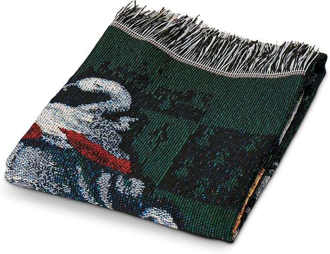 Northwest Harry Potter Woven Tapestry Throw Blanket, Designer Home Décor, Modern, Unique Gift, 48" x 60", Slytherin Shield