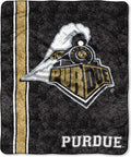 Officially Licensed NCAA Jersey Sherpa on Sherpa Throw Blanket, 50" x 60", Multi Color