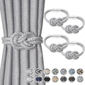 NICEEC 4 Pack Mini Magnetic Curtain Tiebacks Nordic Simple Style Drape Tie by NICEEC