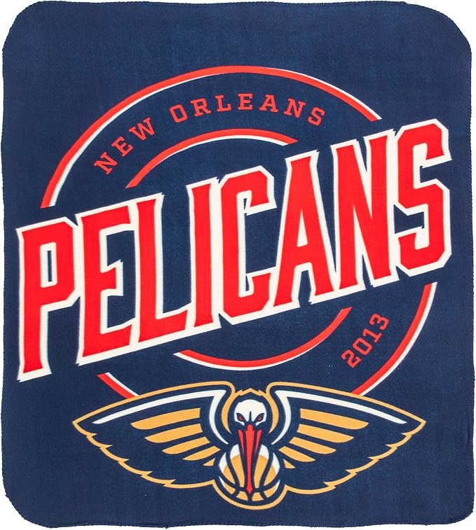 Northwest NBA New Orleans Pelicans Unisex-Adult Fleece Throw Blanket, 50" x 60", Campaign
