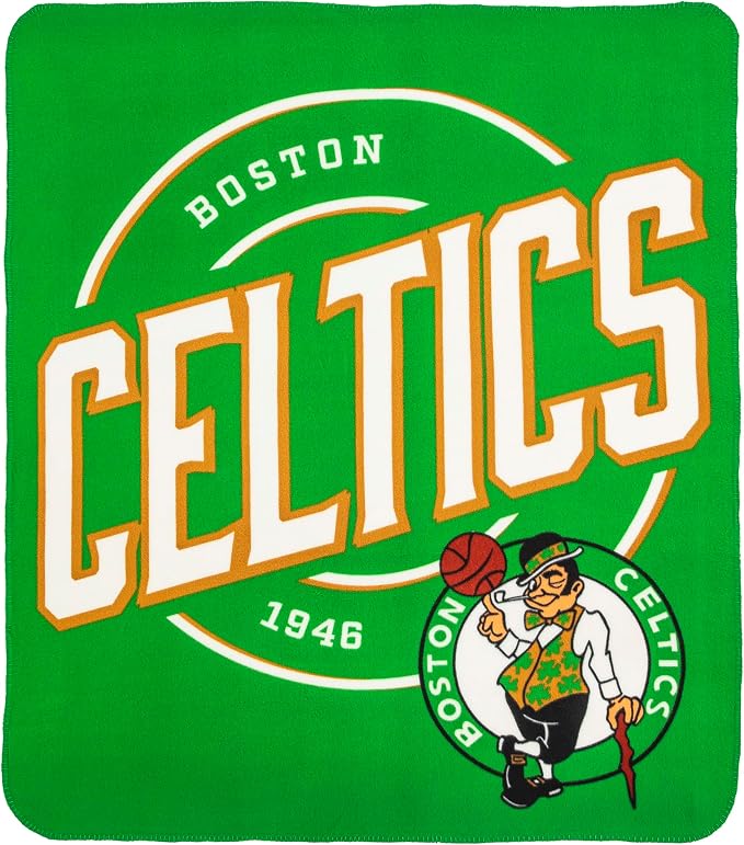 Northwest NBA Boston Celtics Unisex-Adult Fleece Throw Blanket, 50" x 60", Campaign