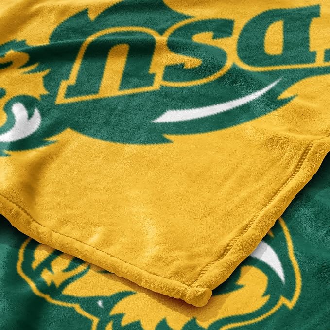 Northwest NCAA Silk Touch Throw Blanket, Ultra Soft Plush Polyester, Lightweight Warm Decorative Fan Gift, 46 x 60 in