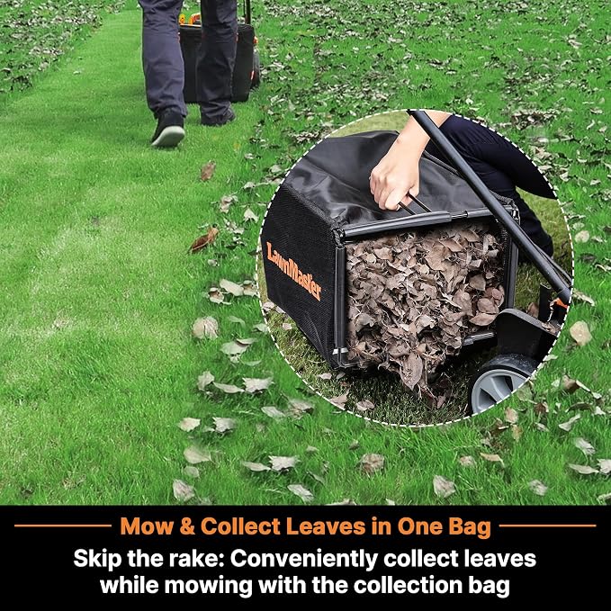 LawnMaster CLMF4815E 48V MAX 15-inch Brushless Cordless Lawn Mower | 2X24V MAX 4.0Ah Battery, Dual Charger