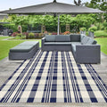 Buffalo Plaid Rug 6x9 Cotton Woven Rug Navy and Off White Checkered Buffalo Check Carpet Home Decor Washable Indoor Outdoor Area Rug for Living Room Bedroom Dining Patio Farmhouse