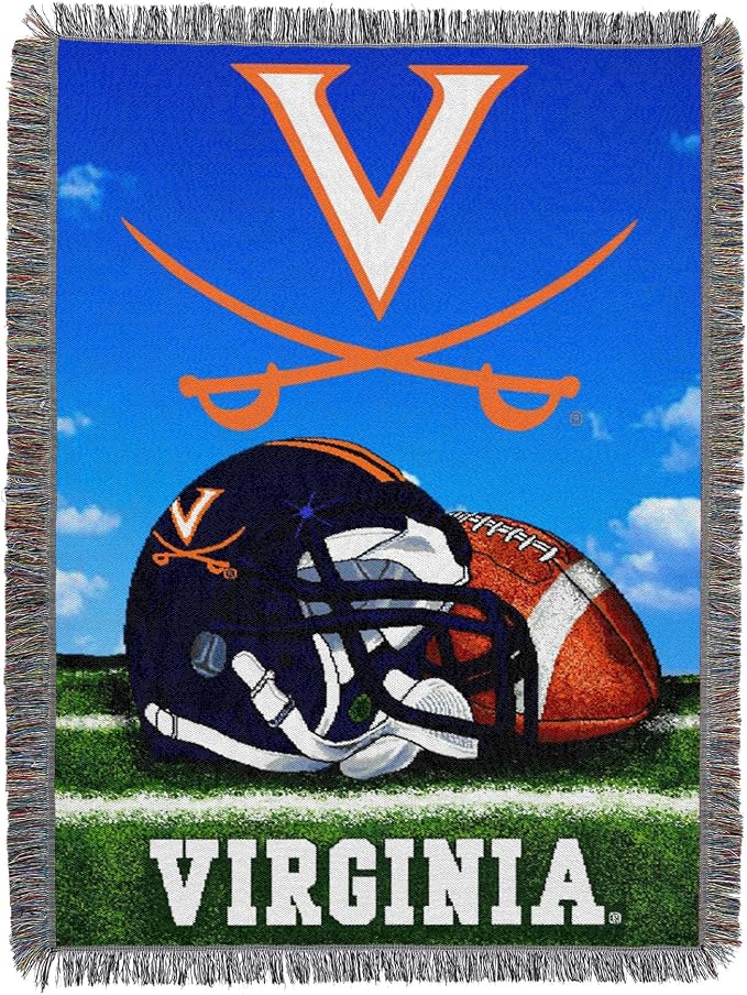 Officially Licensed NCAA "Home Field Advantage" Woven Tapestry Throw Blanket, 48" x 60", Multi Color