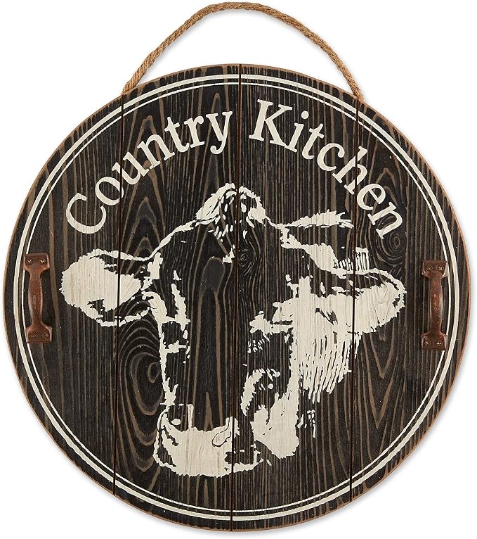 DII Farmhouse Wall Art Sign, Cow Kitchen