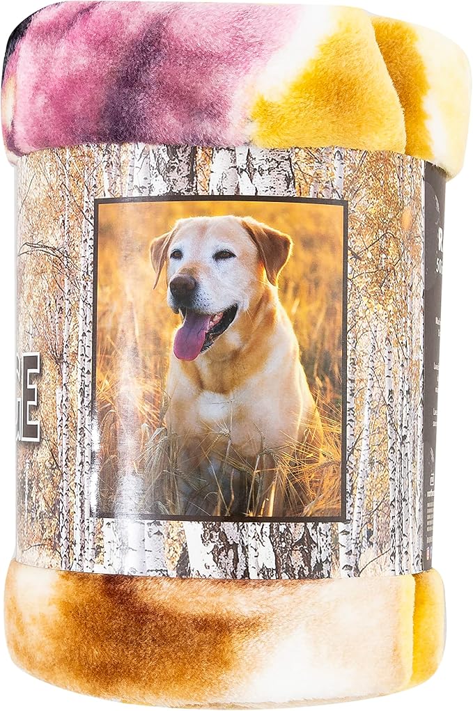 Northwest Wild Heritage Raschel Throw Blanket, 50" x 60", Magic Hour