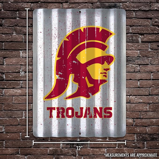 Rico Industries NCAA 12" X 16" Tin Metal Roof Sign