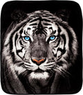 Northwest Wild Heritage Raschel Throw Blanket, 50" x 60", White Tiger