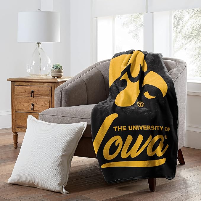 Northwest NCAA Unisex-Adult Raschel Throw Blanket