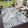 Outdoor Plastic Straw Rug - 6x9Ft Waterproof Reversible Patio Mat for Deck, Beach, RV, Camper, Backyard