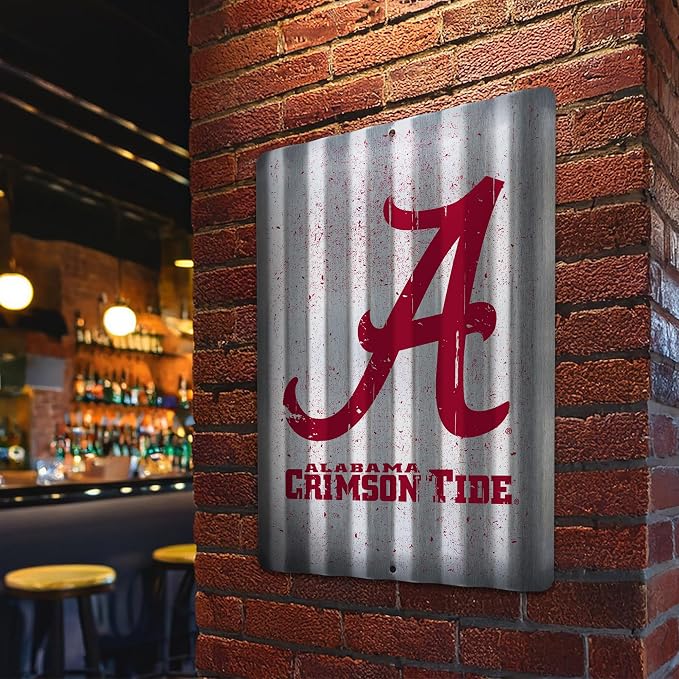 Rico Industries NCAA 12" X 16" Tin Metal Roof Sign