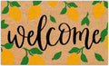 JarThenaAMCS Lemon Natural Coir Door Mat Yellow Summer Lemon Welcome Floor Mat Non-Slip Entrance Door Rugs for Indoor Outdoor Home Bathroom Decor, 16.5 x 29 Inch