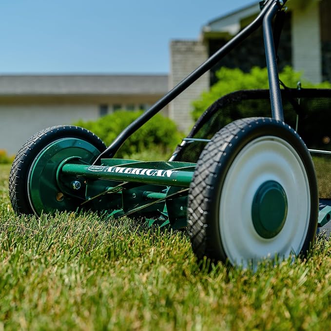 American Lawn Mower 1725-16GC 16" 7-Blade Reel Mower with Grass Catcher