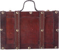 Vintiquewise(TM Old-Fashioned Small Suitcase/Decorative Box with Straps