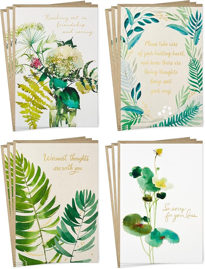 Hallmark Birthday and Sympathy Cards Assortment (32 Cards with Envelopes)
