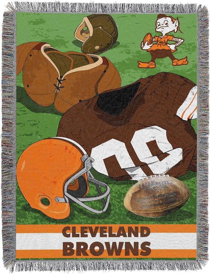 Northwest NFL Woven Tapestry Wall Hanging, 48 x 60 Inches, Officially Licensed, Decorative Fringes