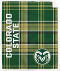 NCAA Colorado State Rams Playmaker Plaid Ultra Cozy Sherpa Throw