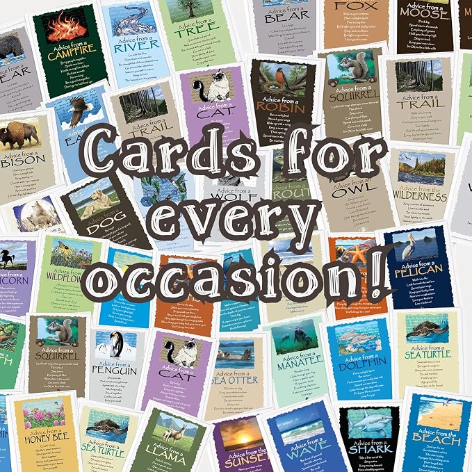 Advice From Nature Aloha Greeting Card Set Hawaii Ocean Beach, 12 Pack | Blank Inside Sustainable All Occasion Card Set, Printed in the USA on Replanted Cardstock