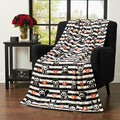 Skelanimals Halloween Throw Blanket, Super Soft Cozy Plush Bedding, 46 in x 60 in, (Officially Licensed Product) by Franco