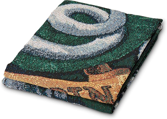 Northwest Harry Potter Woven Tapestry Throw Blanket, Designer Home Décor, Modern, Unique Gift, 48" x 60", Slytherin Shield