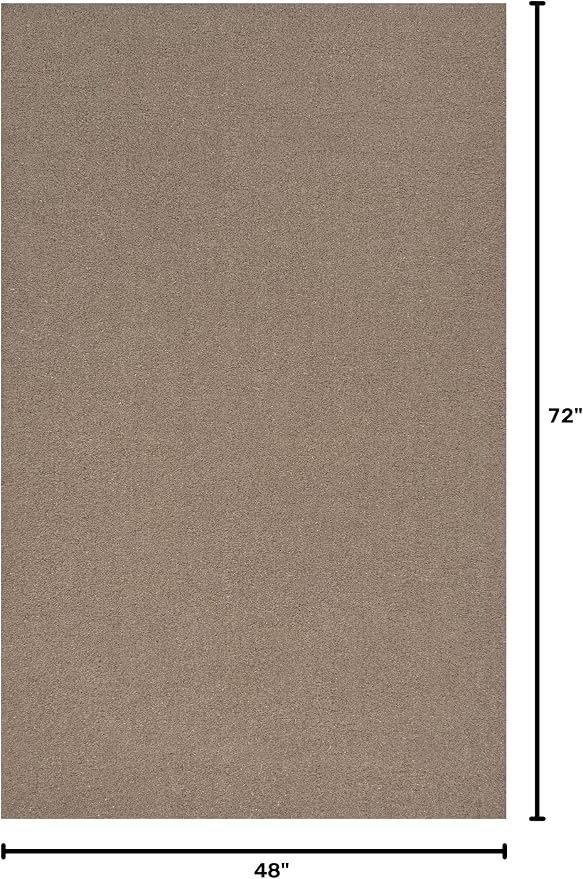 JONATHAN Y Peater Classic Casual Commercial Natural Coir Taupe 4 ft. x 6 ft. Doormat for Entrance, Front Door, Entryway CHG100C-4