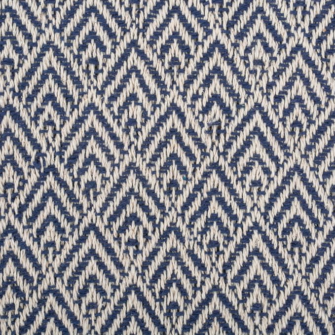 DII Diamond Throw Collection Cotton Woven, 50x60, Nautical Blue