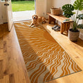 Washable Sun Easy Jute Runner Rug, 2x6 Modern Boho Retro Outdoor Indoor Patio Farmhouse Rug, Woven Lightweight Ultra Thin Non Slip Long Runner Carpet Door Mat for Hallway Kitchen 6ft Entryway Porch