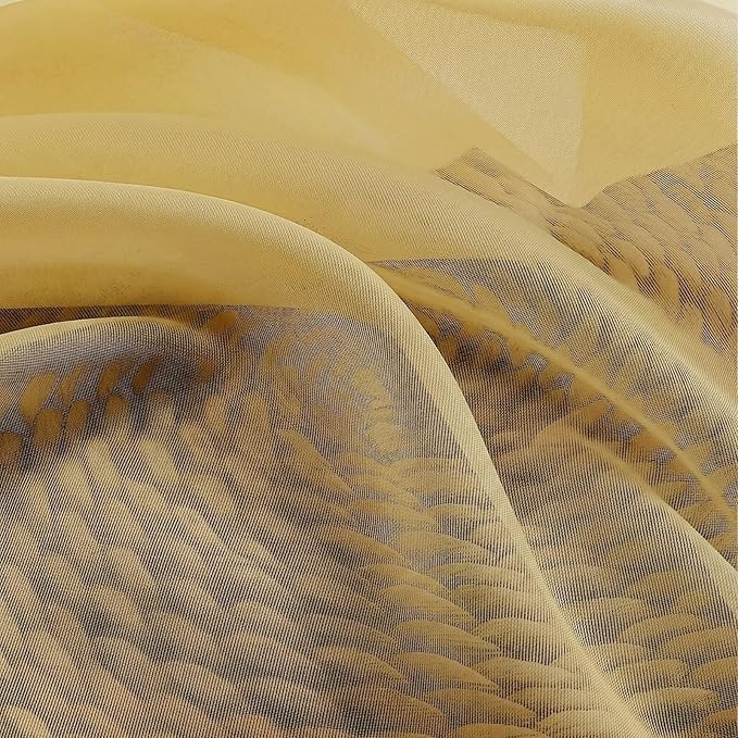 Gwine Short Kitchen Sheer Curtains 36 Inch Length - Image 9