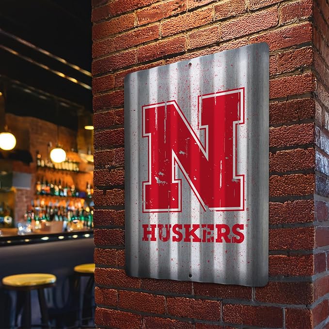 Rico Industries NCAA 12" X 16" Tin Metal Roof Sign