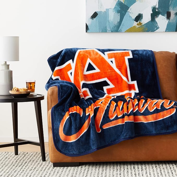 Northwest NCAA Unisex-Adult Raschel Throw Blanket