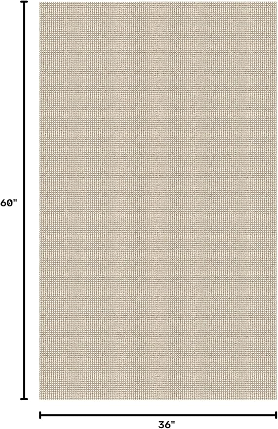 IOHOUZE Washable Area Rug 3x5 Non Slip Rubber Backed Woven Rugs for Entryway Rugs Indoor Outdoor Doormat Throw Rug Floor Carpet for Entrance Kitchen Front Door, Cream/Beige