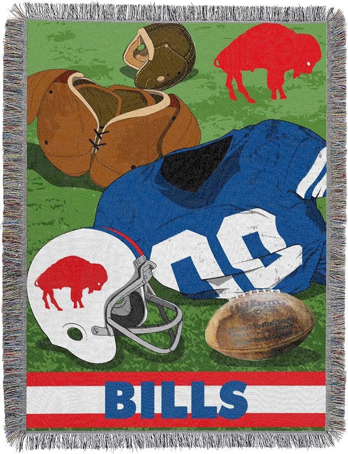 Northwest NFL Woven Tapestry Wall Hanging, 48 x 60 Inches, Officially Licensed, Decorative Fringes