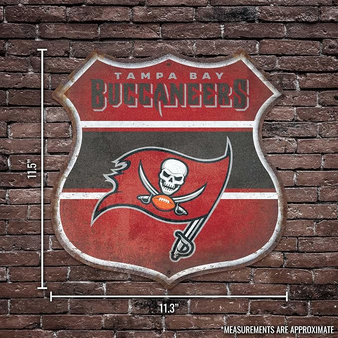 Rico Industries NFL Football San Francisco 49ers Rustic 11.5" Metal Route Sign