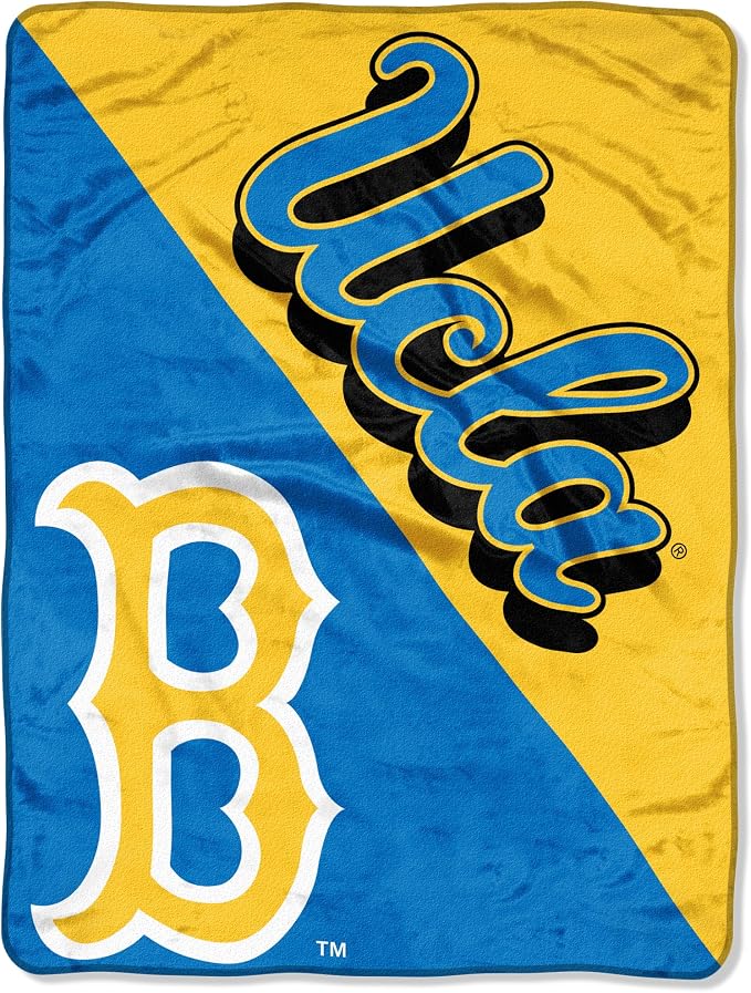 Northwest NCAA UCLA Bruins Unisex-Adult Micro Raschel Throw Blanket, 46" x 60", Halftone