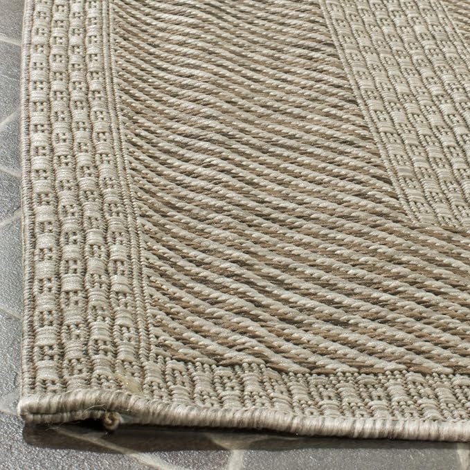 SAFAVIEH Courtyard Outdoor Accent Rug 2'3"x4', Beige & Brown CY8477-36312