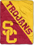 Northwest NCAA USC Trojans Unisex-Adult Micro Raschel Throw Blanket, 46" x 60", Halftone
