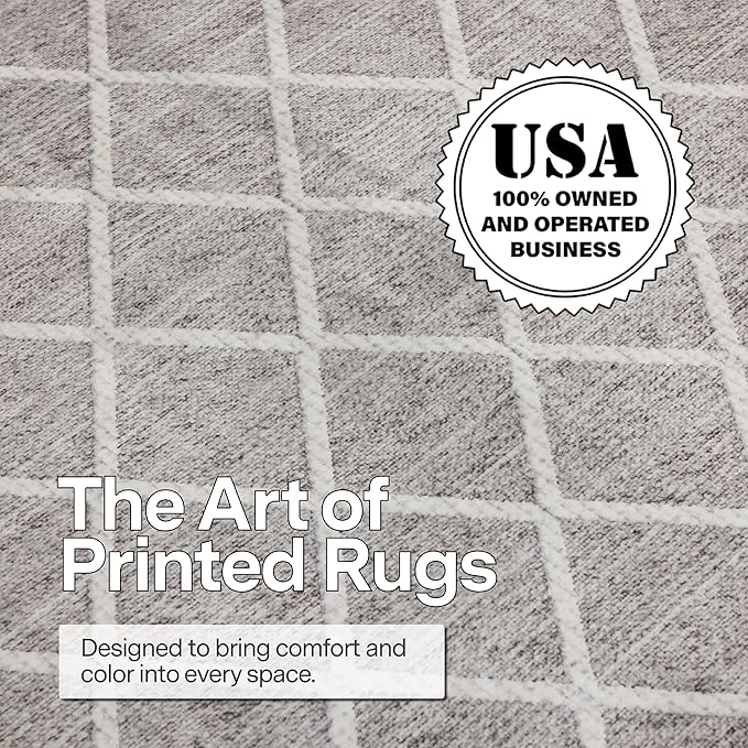 ReaLife Rugs Machine Washable Area Rug - Living Room Bedroom Bathroom Kitchen Entryway Office - Padded Crease Free Stain Resistant Premium - Boho Modern Farmhouse - Tessa- Beige Ivory - 2'x 3'