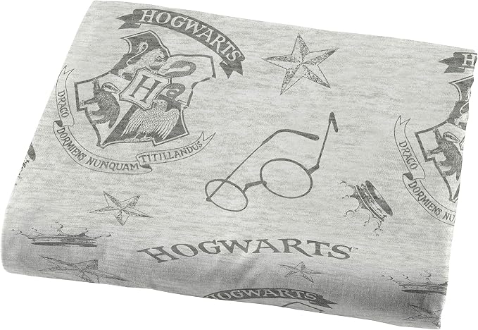 Jay Franco Harry Potter Spellbound 5 Piece Full Bed Set - Includes Reversible Comforter & Sheet Set - Bedding Features Hogwarts Logo - Super Soft Polyester (Official Harry Potter Product) | Hogwarts, Bed in a Bag, Comforter Sheets Pillowcases, Official...