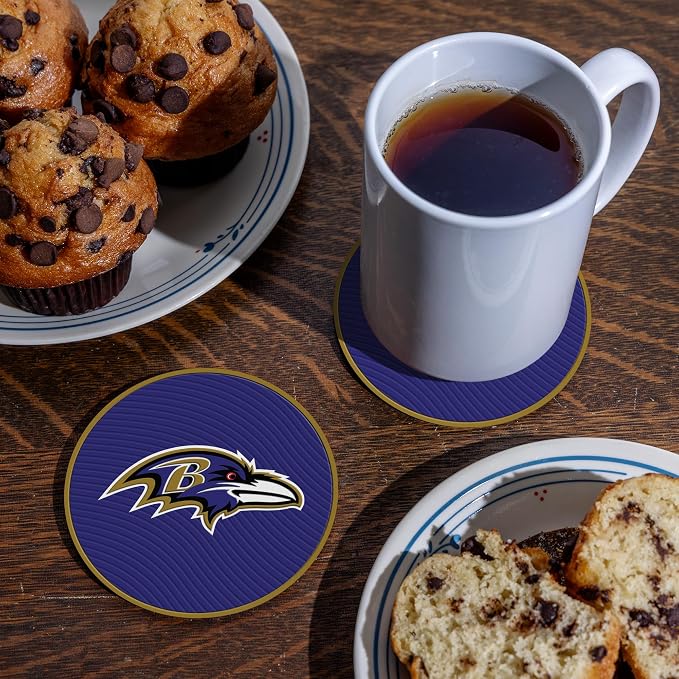 Rico Industries NFL Football Classic Favorites: PVC Coaster Set (4-Pack)