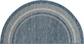 Unique Loom Outdoor Border Collection Area Rug - Soft Border (3' 1" x 6' 1" Hearth, Blue/ Ivory)