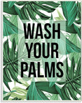 Bathroom Palm Phrase, 10 x 15 Inch Mounted Print on Wall Plaque | Stupell Industries · By Lil' Rue · Ready to hang · Great for bath and laundry spaces · Made in USA