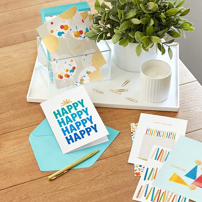 Hallmark Birthday Cards Assortment, 36 Cards with Envelopes & Birthday Cards Assortment, 36 Cards with Envelopes